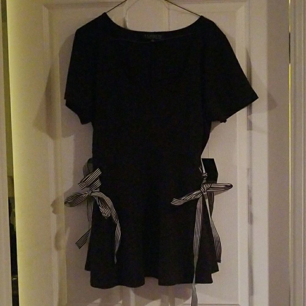 Short Sleeve Peplum Top